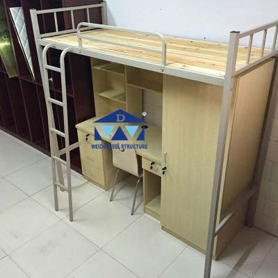 2020 modern customized metal doubl steel bed for resort