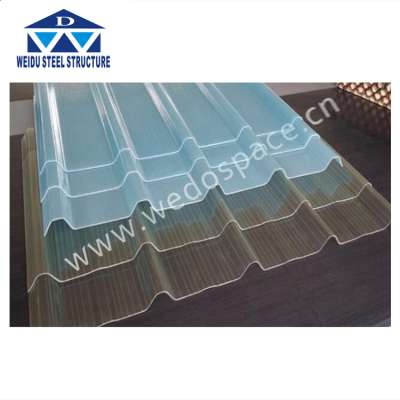 Transparent new design corrugated fiberglass roof panels